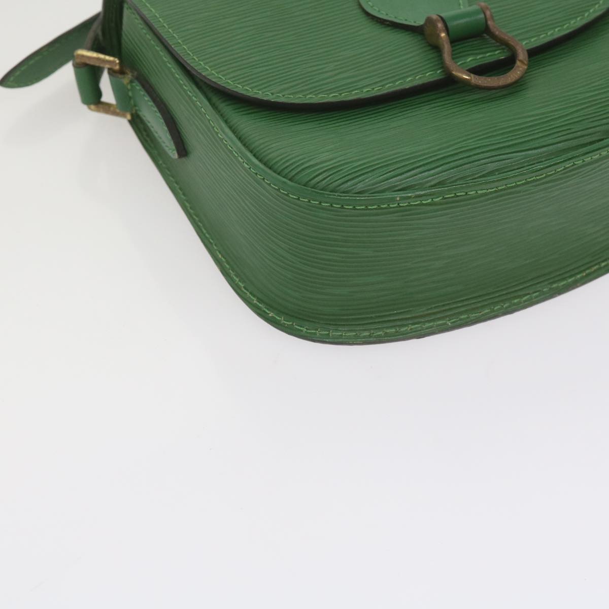 LOUIS VUITTON Epi Saint Cloud PM Shoulder Bag Green M52214 LV Auth 61764