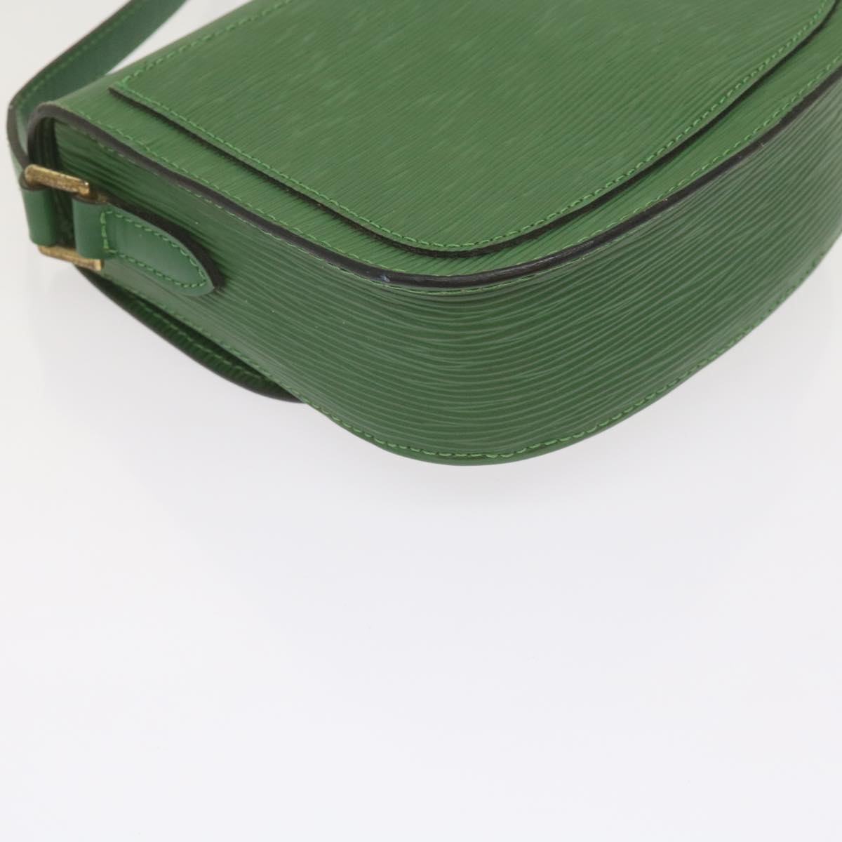 LOUIS VUITTON Epi Saint Cloud PM Shoulder Bag Green M52214 LV Auth 61764