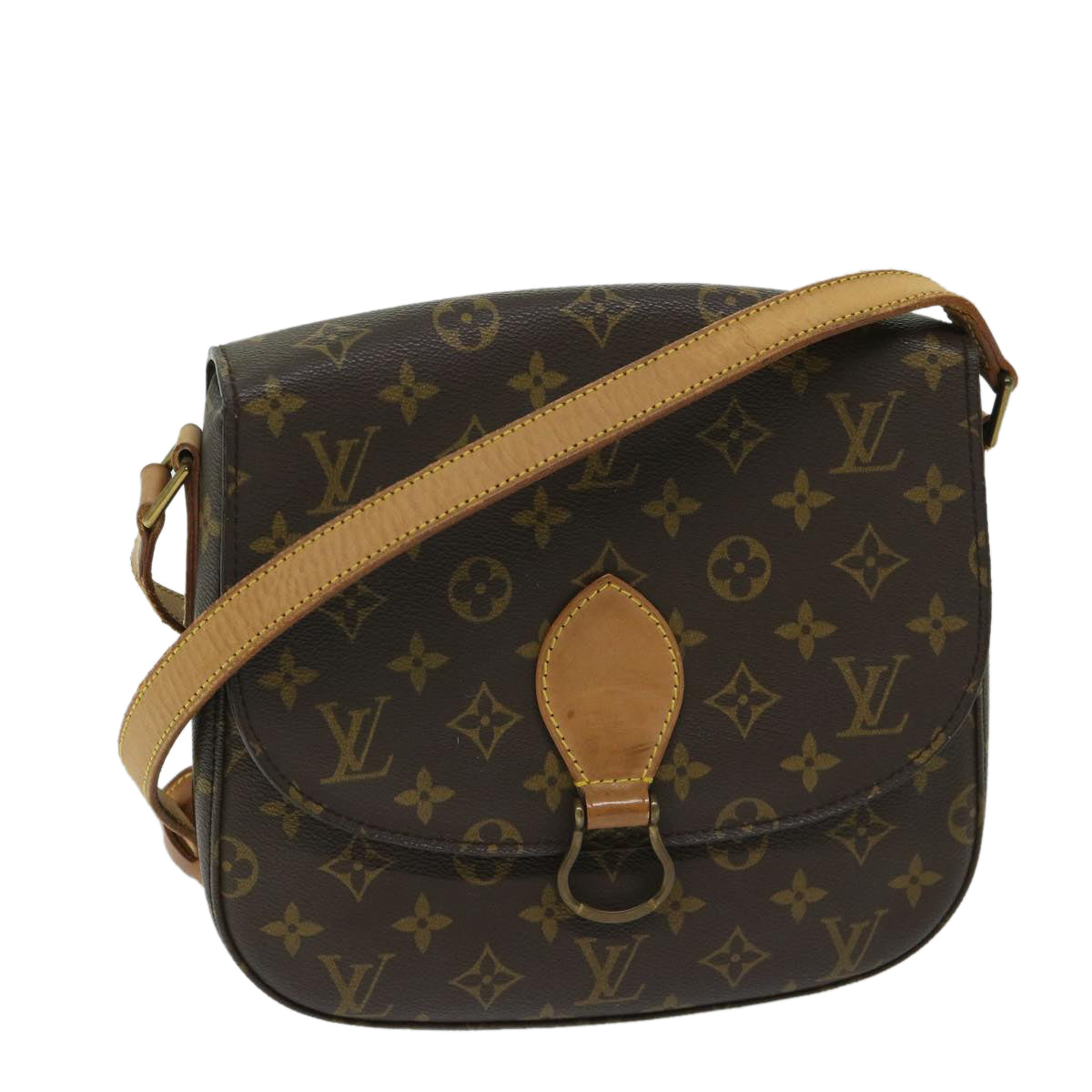 LOUIS VUITTON Monogram Saint Cloud GM Shoulder Bag M51242 LV Auth 61766