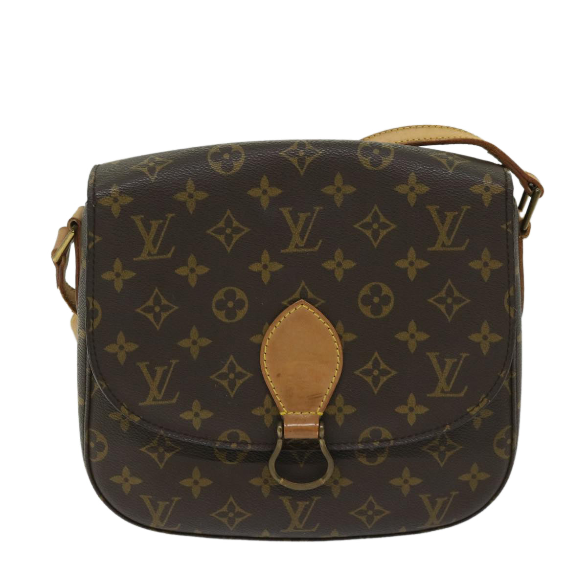 LOUIS VUITTON Monogram Saint Cloud GM Shoulder Bag M51242 LV Auth 61766