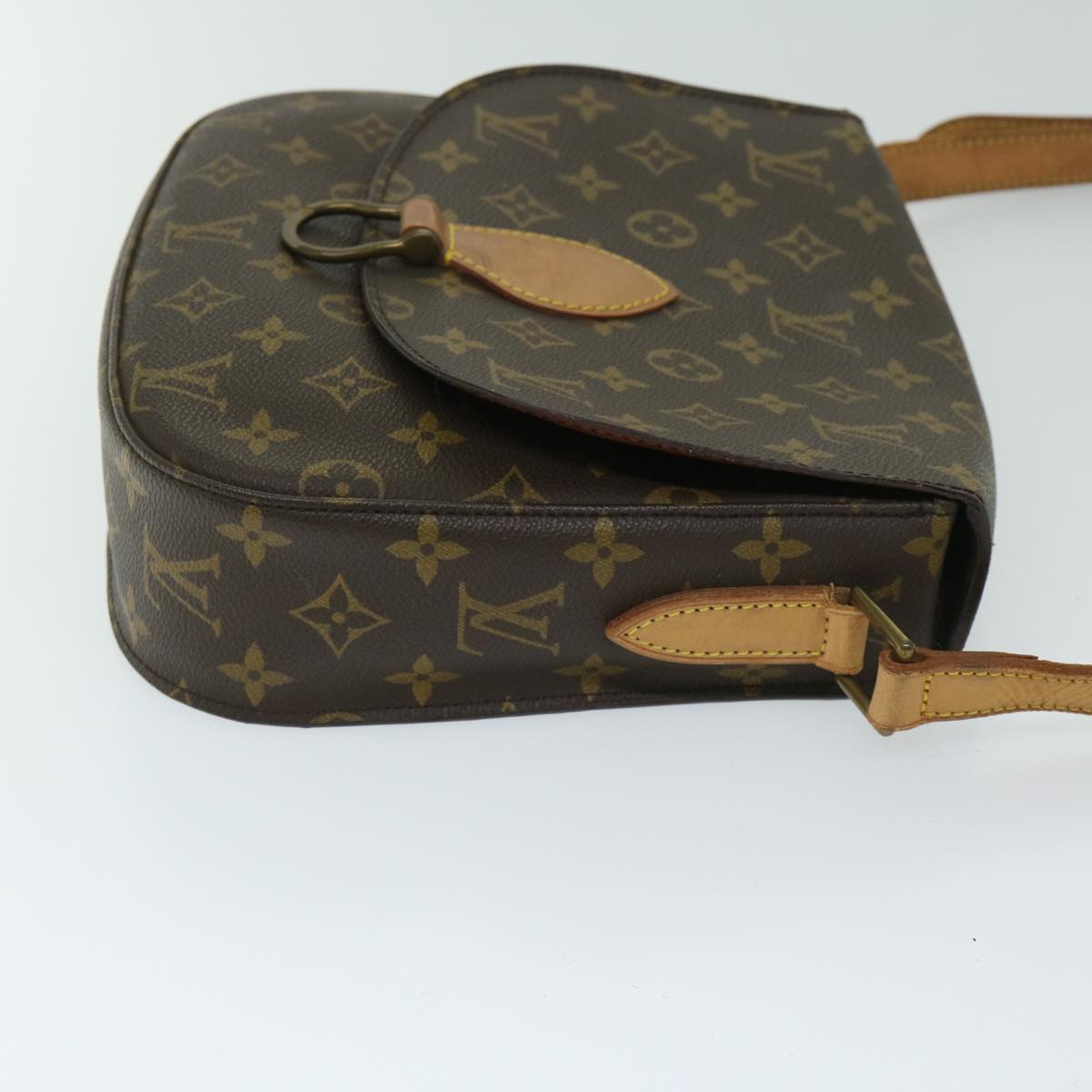 LOUIS VUITTON Monogram Saint Cloud GM Shoulder Bag M51242 LV Auth 61766