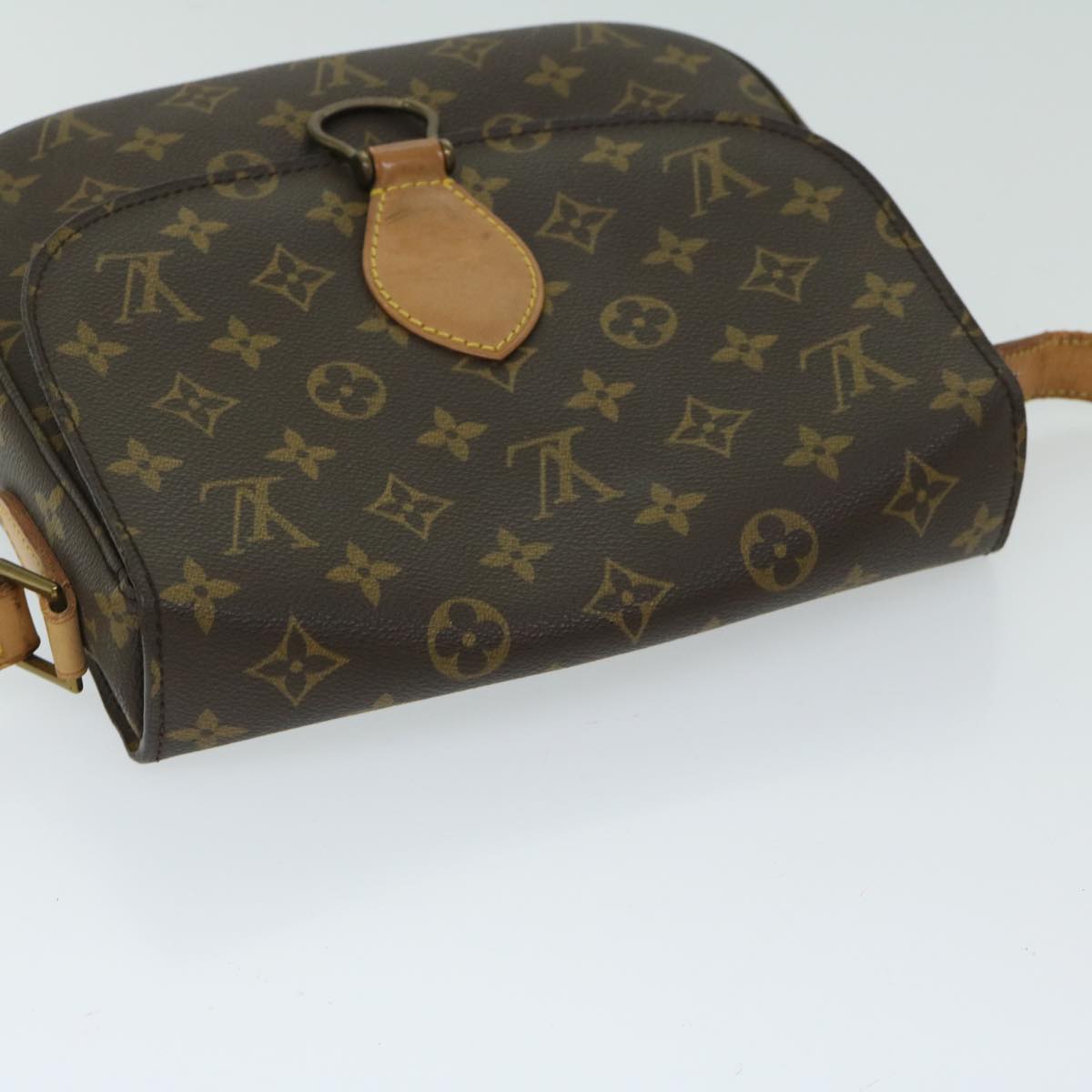 LOUIS VUITTON Monogram Saint Cloud GM Shoulder Bag M51242 LV Auth 61766