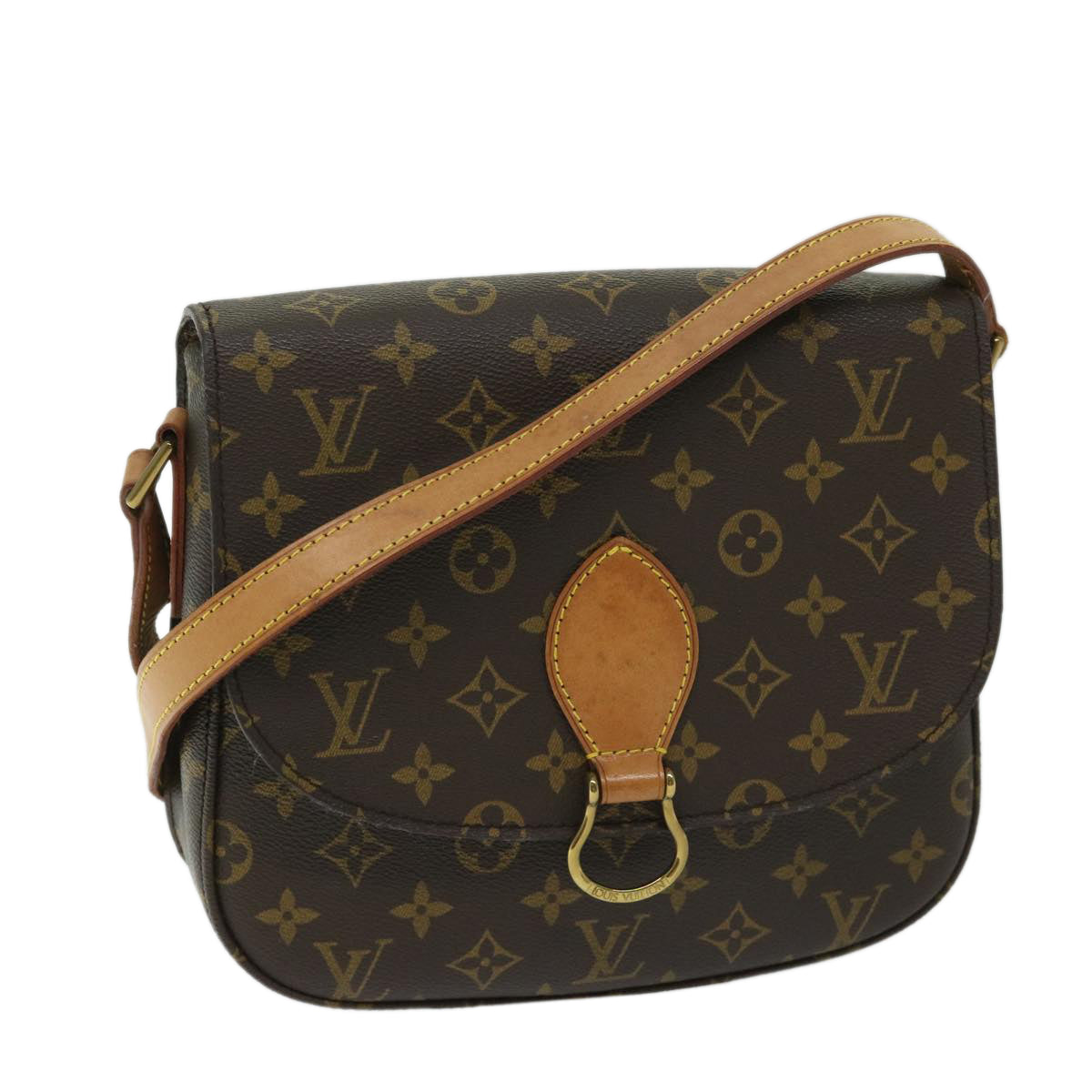 LOUIS VUITTON Monogram Saint Cloud GM Shoulder Bag M51242 LV Auth 61768