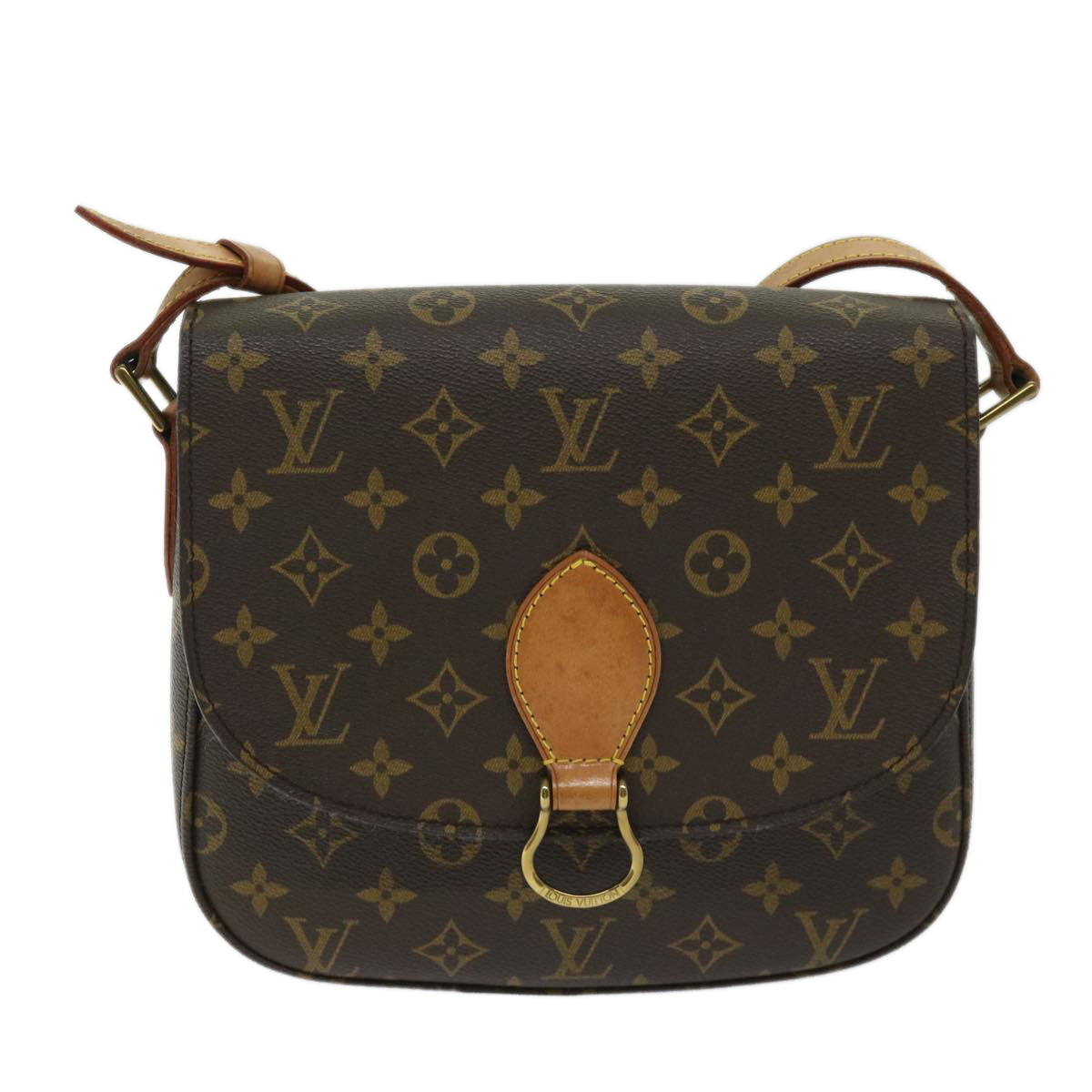 LOUIS VUITTON Monogram Saint Cloud GM Shoulder Bag M51242 LV Auth 61768