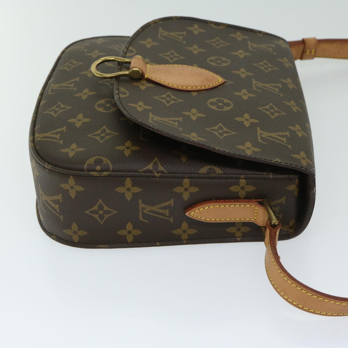 LOUIS VUITTON Monogram Saint Cloud GM Shoulder Bag M51242 LV Auth 61768