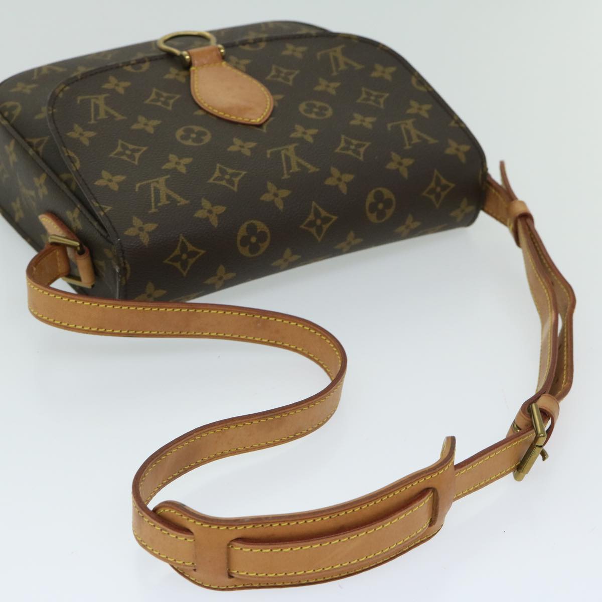 LOUIS VUITTON Monogram Saint Cloud GM Shoulder Bag M51242 LV Auth 61768