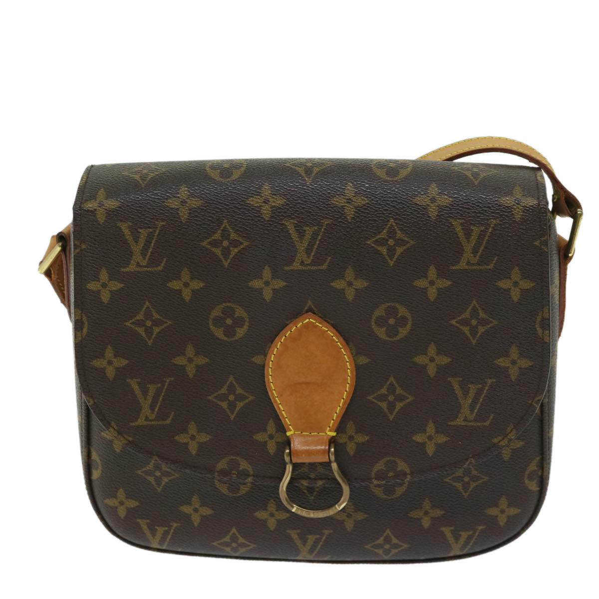 LOUIS VUITTON Monogram Saint Cloud GM Shoulder Bag M51242 LV Auth 61769