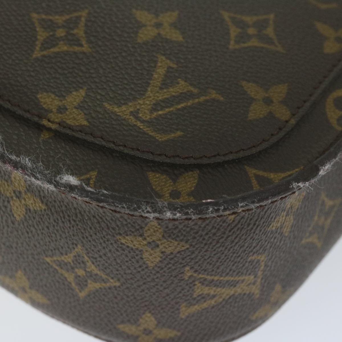 LOUIS VUITTON Monogram Saint Cloud GM Shoulder Bag M51242 LV Auth 61770