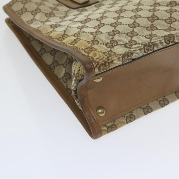 GUCCI GG Canvas Shoulder Bag Beige 110292 Auth 61802