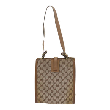 GUCCI GG Canvas Shoulder Bag Beige 110292 Auth 61802 - 0