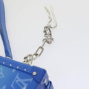 LOUIS VUITTON Monogram Clouds Wallet Trunk Clutch Bag Blue M20403 LV Auth 61941SM-15