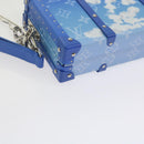 LOUIS VUITTON Monogram Clouds Wallet Trunk Clutch Bag Blue M20403 LV Auth 61941SM-17