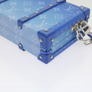 LOUIS VUITTON Monogram Clouds Wallet Trunk Clutch Bag Blue M20403 LV Auth 61941SM-18