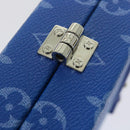 LOUIS VUITTON Monogram Clouds Wallet Trunk Clutch Bag Blue M20403 LV Auth 61941SM-9