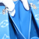 LOUIS VUITTON Monogram Clouds Wallet Trunk Clutch Bag Blue M20403 LV Auth 61941SM-23