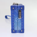 LOUIS VUITTON Monogram Clouds Wallet Trunk Clutch Bag Blue M20403 LV Auth 61941SM-3