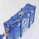LOUIS VUITTON Monogram Clouds Wallet Trunk Clutch Bag Blue M20403 LV Auth 61941SM-6