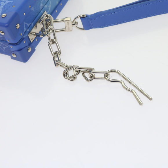 LOUIS VUITTON Monogram Clouds Wallet Trunk Clutch Bag Blue M20403 LV Auth 61941SM