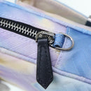 FENDI Zucca Canvas Shoulder Bag Light Blue Auth 62025AV-8