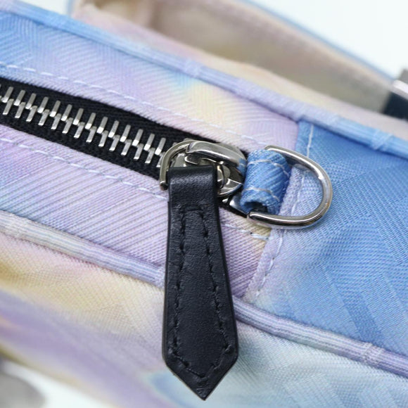 FENDI Zucca Canvas Shoulder Bag Light Blue Auth 62025AV