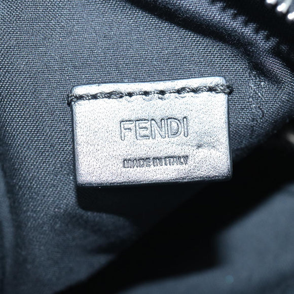 FENDI Zucca Canvas Shoulder Bag Light Blue Auth 62025AV