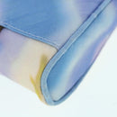 FENDI Zucca Canvas Shoulder Bag Light Blue Auth 62025AV-15