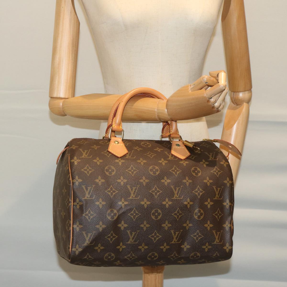 LOUIS VUITTON Monogram Speedy 30 Hand Bag M41526 LV Auth 62053