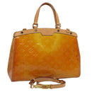 LOUIS VUITTON Monogram Vernis Blair MM Bag 2way Broncorail M91456 LV Auth 62072-1