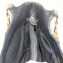 BALLY Quilted Tote Bag Leather Black Auth 62106-19