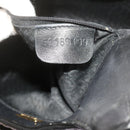 BALLY Quilted Tote Bag Leather Black Auth 62106-12