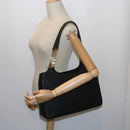 BALLY Quilted Tote Bag Leather Black Auth 62106-22