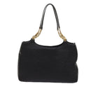BALLY Quilted Tote Bag Leather Black Auth 62106-2