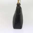 BALLY Quilted Tote Bag Leather Black Auth 62106-3