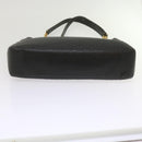 BALLY Quilted Tote Bag Leather Black Auth 62106-5