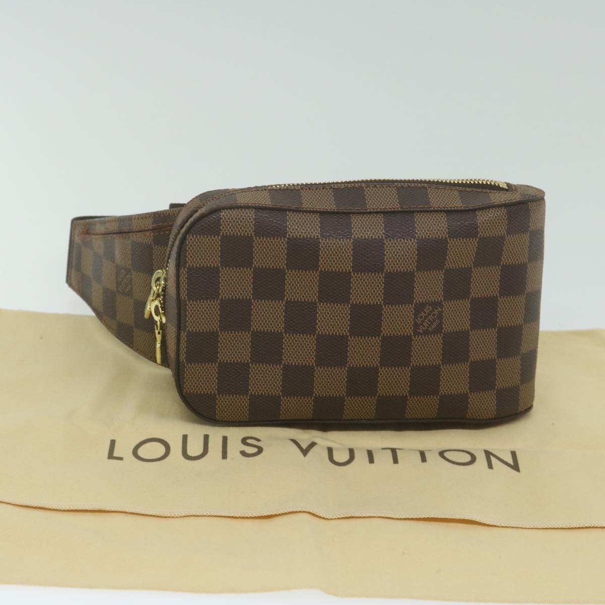 LOUIS VUITTON Damier Ebene Geronimos Shoulder Bag N51994 LV Auth 62128A