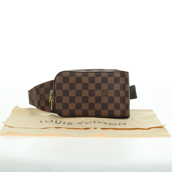 LOUIS VUITTON Damier Ebene Geronimos Shoulder Bag N51994 LV Auth 62128V
