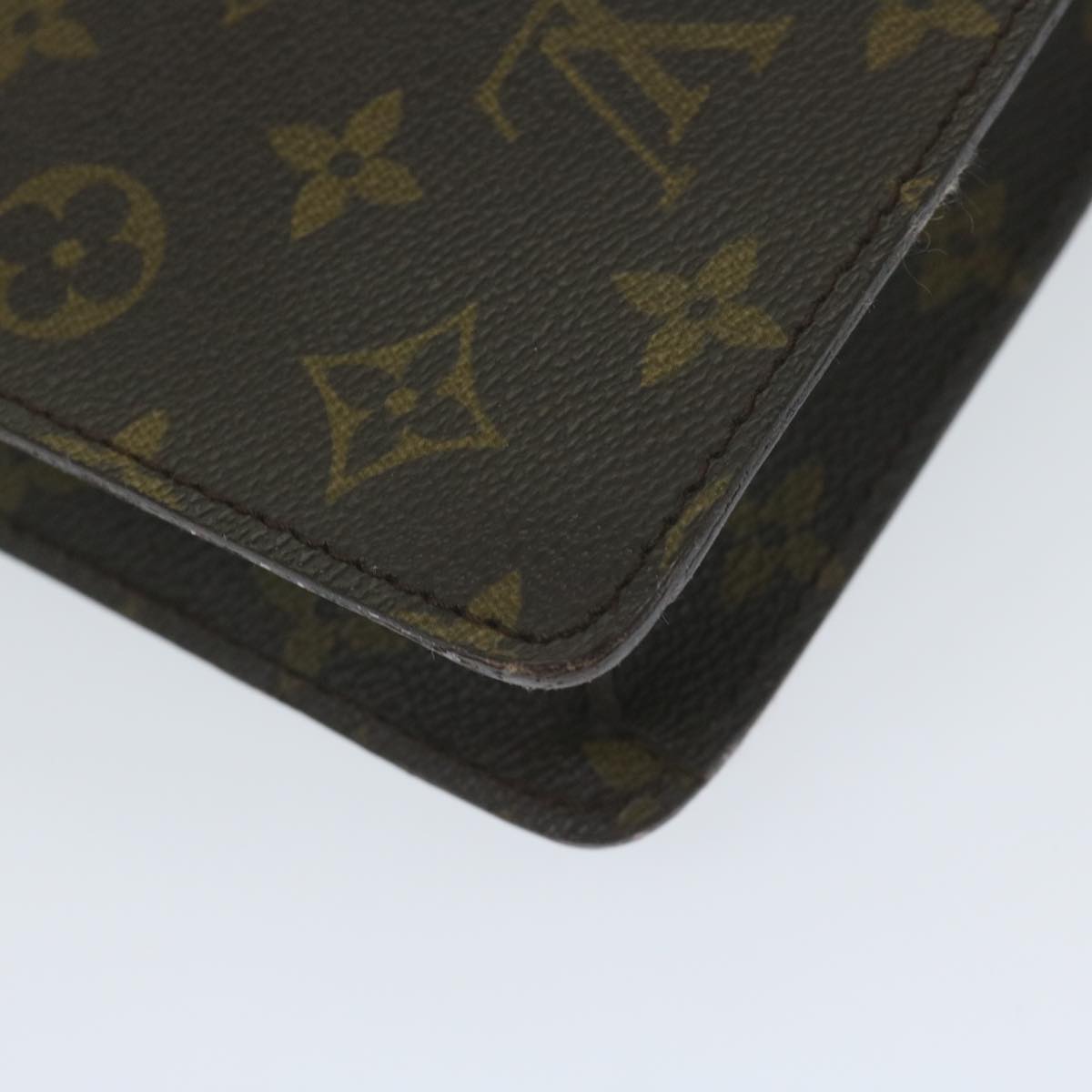 LOUIS VUITTON Monogram Porte Documents Senatur Briefcase M53335 LV Auth 62212