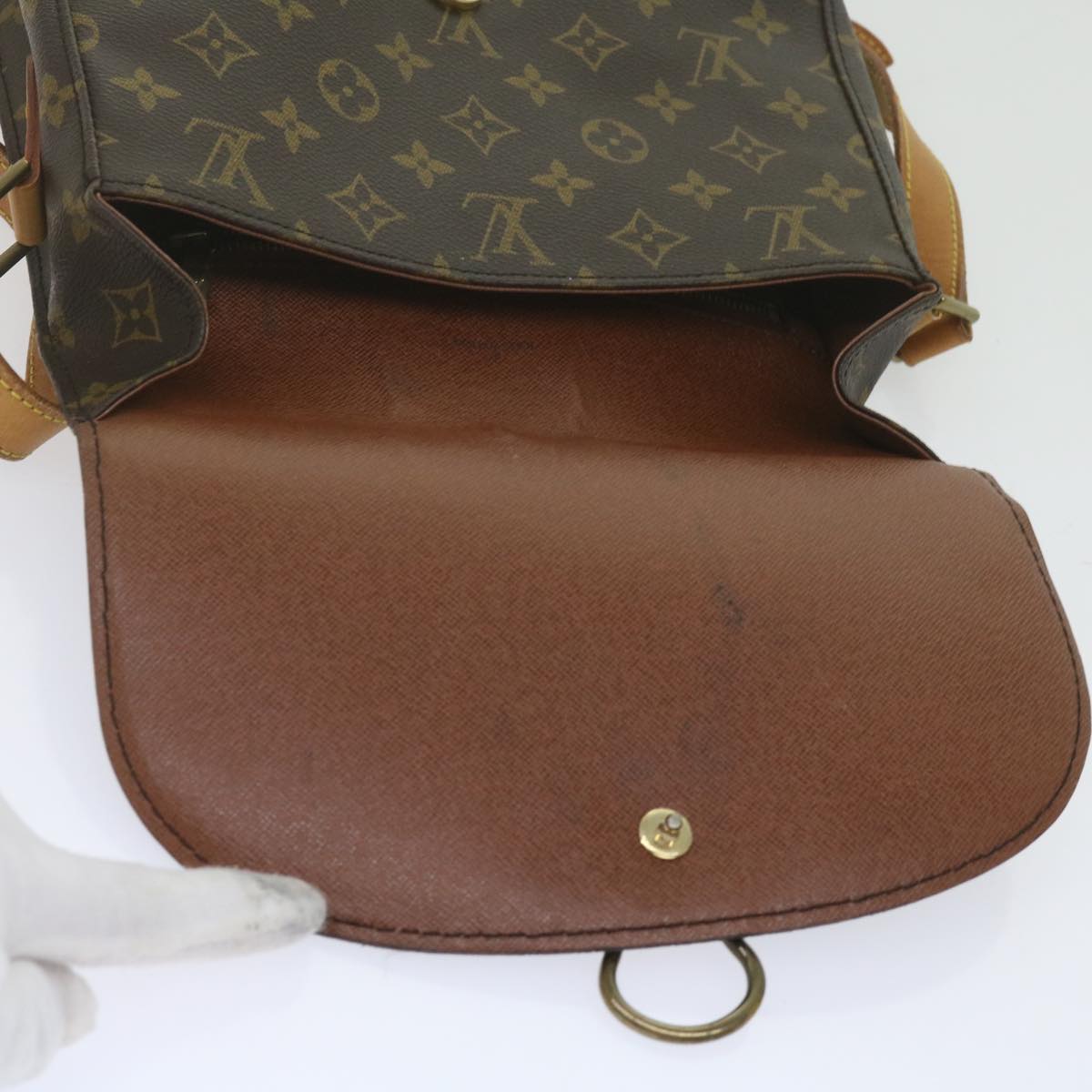 LOUIS VUITTON Monogram Saint Cloud GM Shoulder Bag M51242 LV Auth 62274