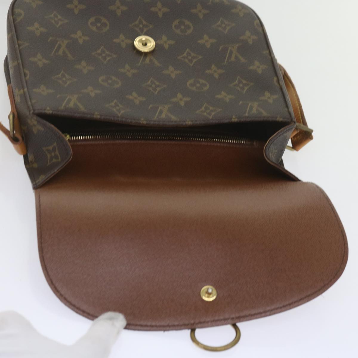 LOUIS VUITTON Monogram Saint Cloud GM Shoulder Bag M51242 LV Auth 62275