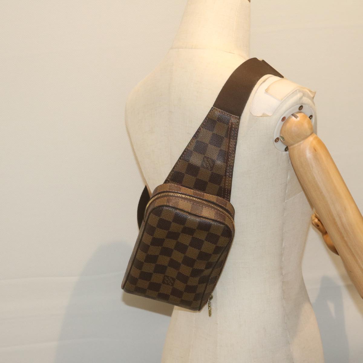 LOUIS VUITTON Damier Ebene Geronimos Shoulder Bag N51994 LV Auth 62283