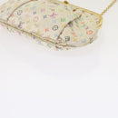 LOUIS VUITTON Monogram Multicolor Omoniere Hand Bag White LV Auth 62290SV-15