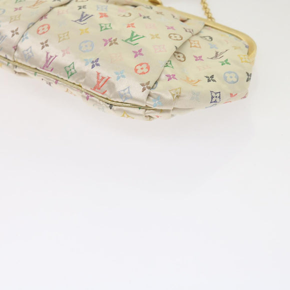 LOUIS VUITTON Monogram Multicolor Omoniere Hand Bag White LV Auth 62290SV