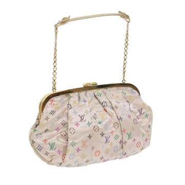 LOUIS VUITTON Monogram Multicolor Omoniere Hand Bag White LV Auth 62290SV