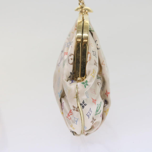 LOUIS VUITTON Monogram Multicolor Omoniere Hand Bag White LV Auth 62290SV