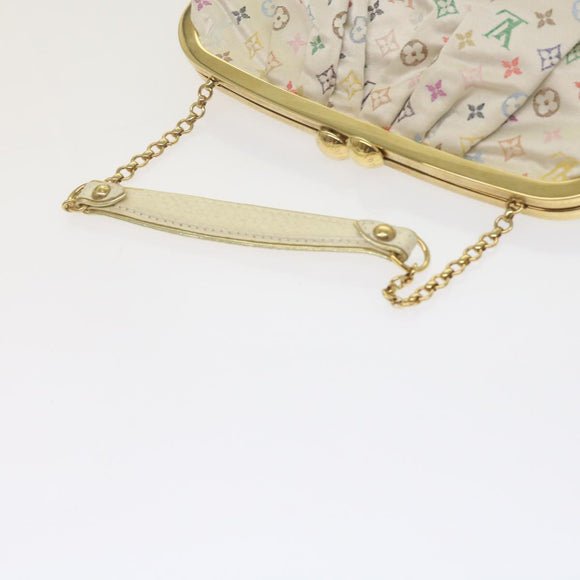 LOUIS VUITTON Monogram Multicolor Omoniere Hand Bag White LV Auth 62290SV