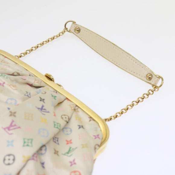 LOUIS VUITTON Monogram Multicolor Omoniere Hand Bag White LV Auth 62290SV