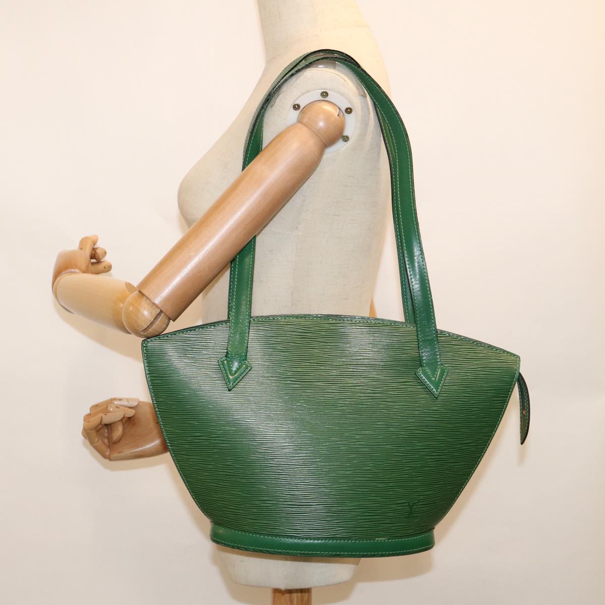 LOUIS VUITTON Epi Saint Jacques Shopping Shoulder Bag Green M52264 Auth 62295