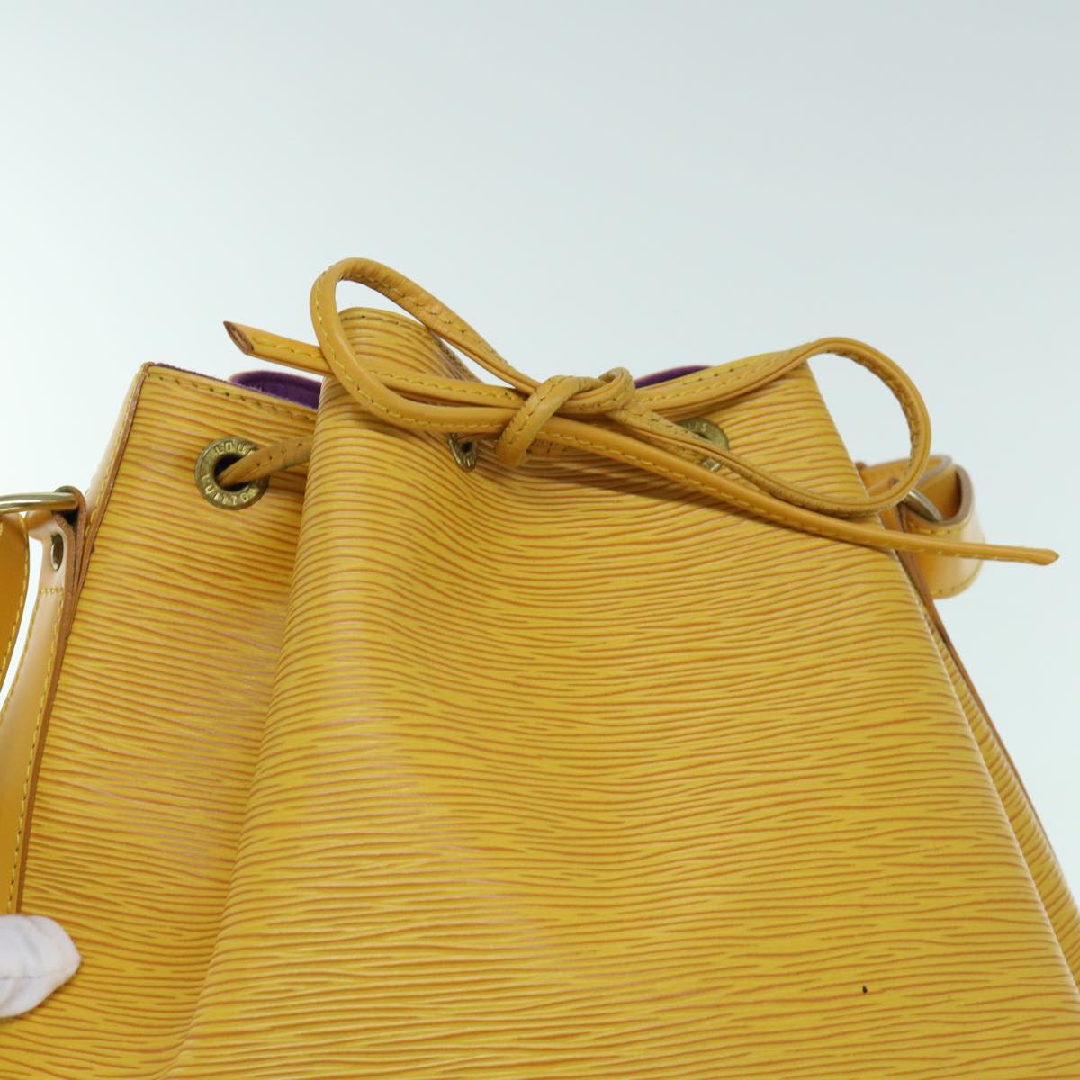 LOUIS VUITTON Epi Petit Noe Shoulder Bag Tassili Yellow M44109 LV Auth 62296