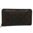 LOUIS VUITTON Monogram Porte Monnaie Zip Long Wallet M61727 LV Auth 62324-1