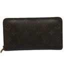 LOUIS VUITTON Monogram Porte Monnaie Zip Long Wallet M61727 LV Auth 62324-13